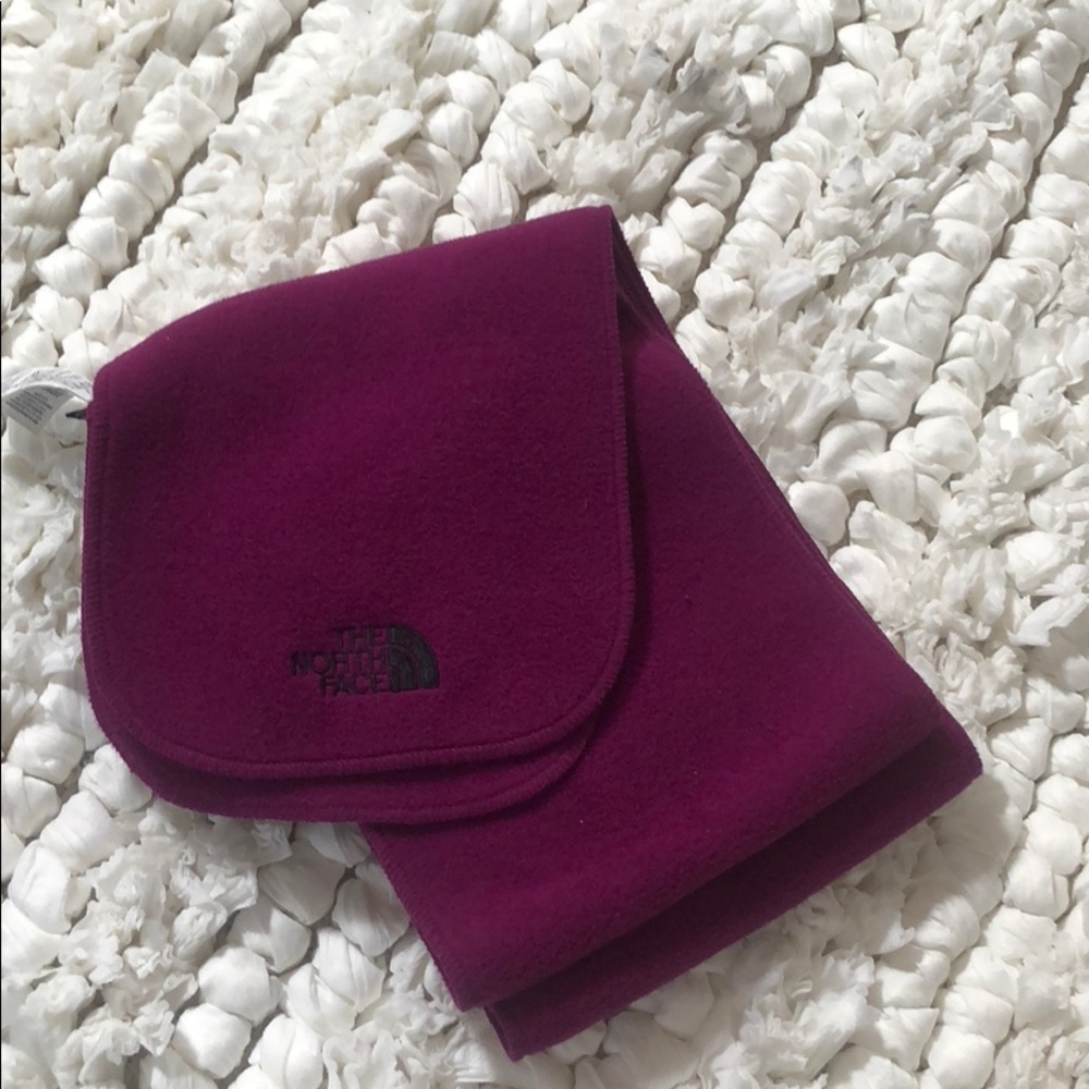 Purple North Face scarf
